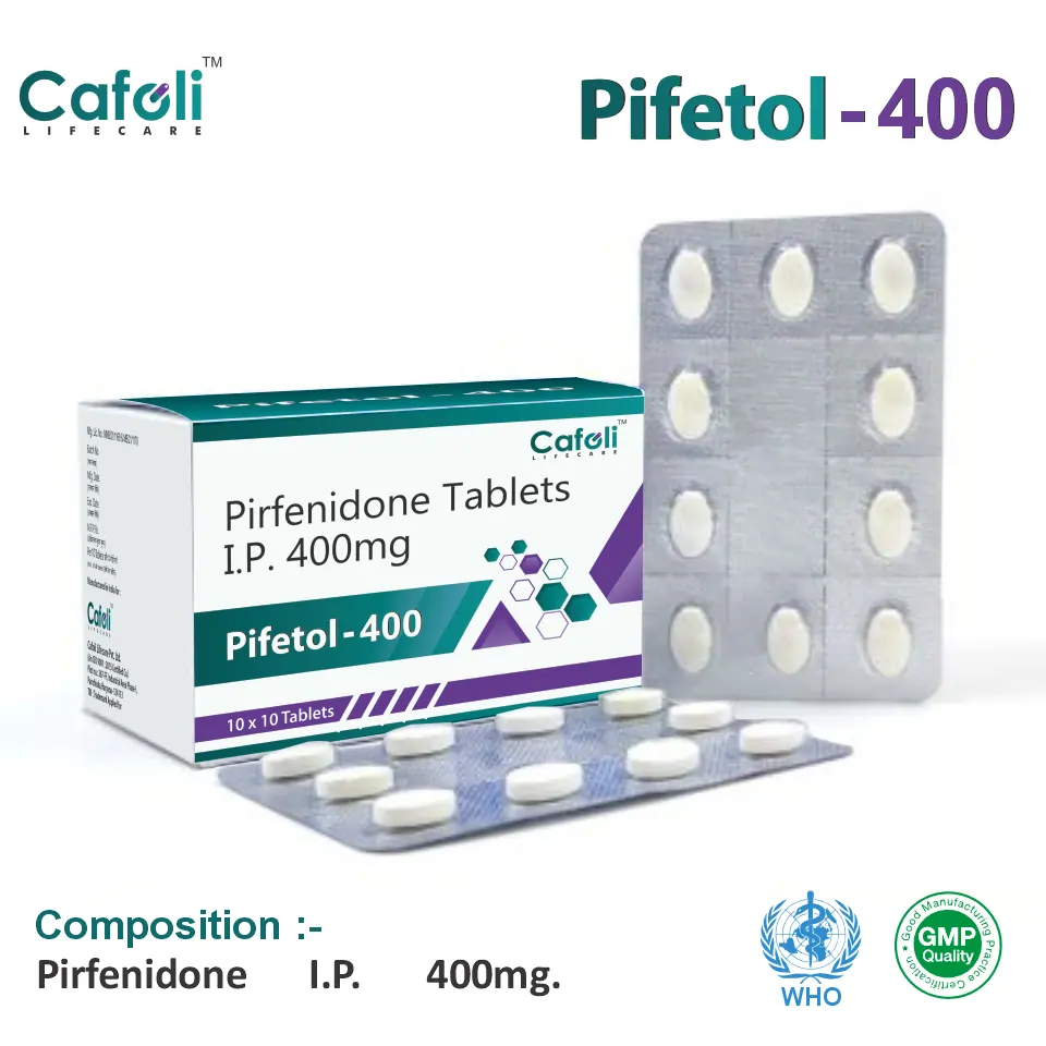 Pirfenidone 400 mg tablet PCD pharma franchise